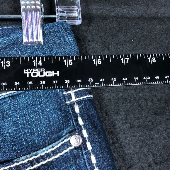 BKE Denim Womens Jeans Blue Denim Mid Rise Harper Crop Capri Stretch 28 - Picture 6 of 11